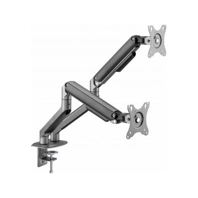 Gembird Desktop frame for two monitors - adjustable 17-32inch lifting up to 9kg gray color