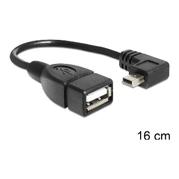 Delock adaptér USB mini samec 90'' > USB 2.0-A samice OTG