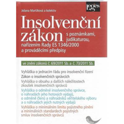Insolvenční zákon - Jolana Maršíková