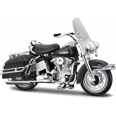 MAISTO HD Motocykl 1966 FLH Electra Glide® matně černá 1:18