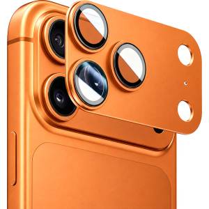 Blueo Протектор за камера за iPhone 17 Pro - Integrated Metal Camera Lens Protector - Blueo - Оранжев