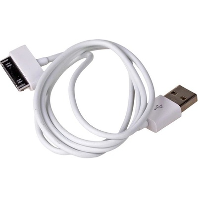 Akyga kabel USB-Apple 30-pin 1.0m/bílá | Zboží Auto