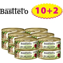 Basttet'o Original Beef & Chicken & Vegetable Jell-O pre mačky 12 x 85 g