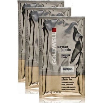 Goldwell Комплект трио Goldwell Oxycur Platin обезцветяване пудра оксидант за коса 3 бр. 30 g