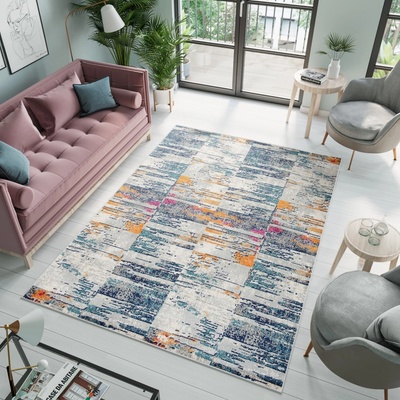 Modern Rugs Ombre G053A WHITE/DARK BLUE