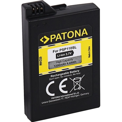 Patona Sony PSP 1200mAh Baterie, 1200mAh, Li-Ion, 3,7V