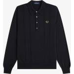Fred Perry Блуза с яка Fred Perry Men's Long Sleeve Polo Shirt - Blk/Gld 102