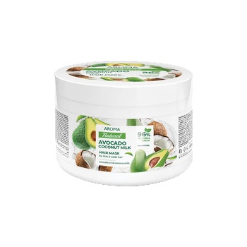 Image 1 of AROMA Маска за коса aroma natural Авокадо и Кокосово мляко 450 мл (ар-05-33)