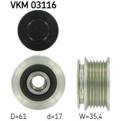 Předstihová spojka SKF VKM 03116