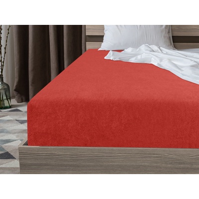 Textilomanie Froté prostěradlo Exclusive červené 160x200