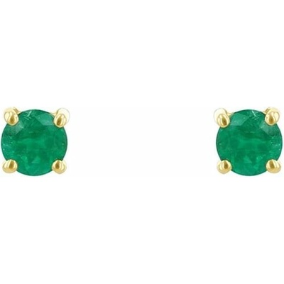 Eppi Náušnice so smaragdmi s výberom veľkosti Dalia E45674