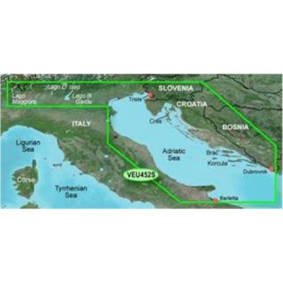 Mapa VEU452S - 3D severného Jadranu, Bluechart G2 Vision, microSD/SD karta
