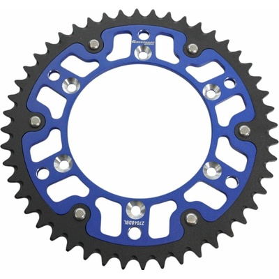 GROSSKOPF rozeta zadní DUAL RING / STEALTH (ocel-hliník) 270 51 (27051) YAMAHA YZ/YZF '99-'25 WRF '01-'25 barva modrá (JTR251.51) (řetěz 520)