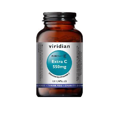 Viridian Extra C 550mg 150 kapslí (Vitamín C 550mg)