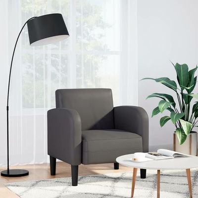vidaXL 4100531 Rozkládací s područkami šedé 54 cm umělá kůže