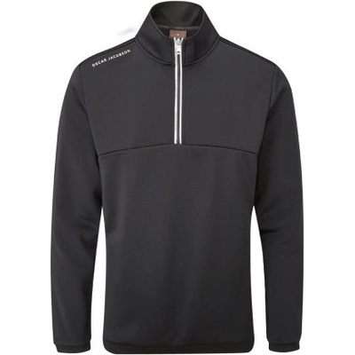 Oscar Jacobson Longton Zip Neck fleece černá