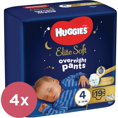 HUGGIES Elite Soft Pants OVN 4 9-14 kg 4x 19 ks