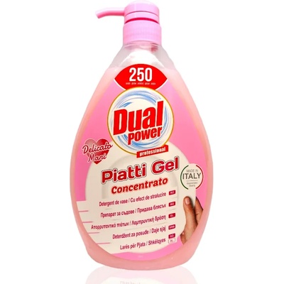 Dual Power препарат за измиване на съдове, Delicato Mani, 1 литър