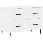 vidaXL Шкаф за мивка в баня HAARLEM Бяло 82 x 41 x 58, 5 см (896795)