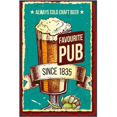 Ceduľa Beer - Favourite PUB 2