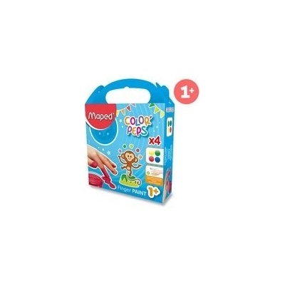 Maped Prstové barvy Color'Peps 4 barvy 80 ml – Zboží Mobilmania