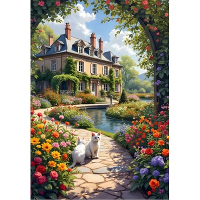 Alipson Puzzle - Puzzle The Cottage's Flowering Arch - 1 000 piese