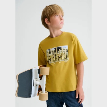 MAYORAL Тениска къс ръкав в цвят горчица ROAD за момче Mayoral