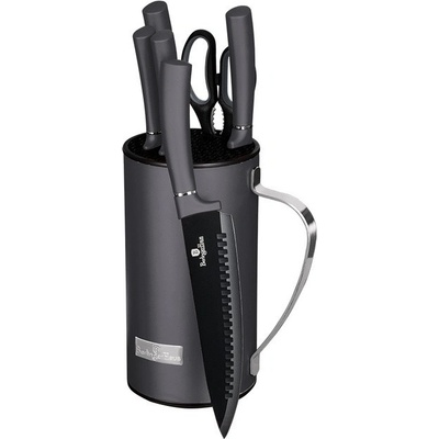 Berlingerhaus Carbon Pro Line BH 2600 súprava nožov v stojane 7 ks