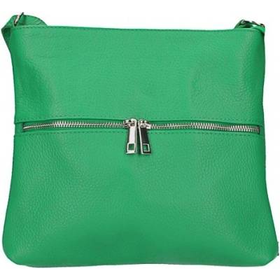 Made In Italy kožená kabelka na rameno 147 zelená