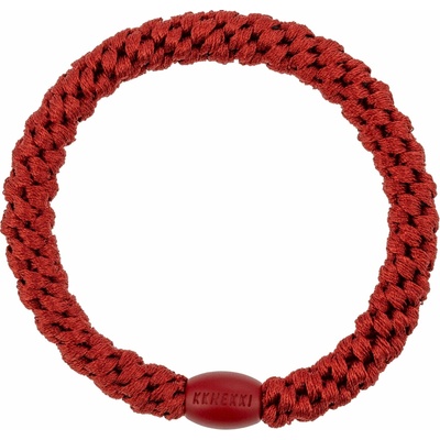 KKNEKKI Gumička do vlasů Kknekki Burned Red, červená barva, textil – Zboží Dáma
