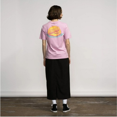 SANTA CRUZ tričko Sunrise Dot T Shirt Fondant Pink FONDANT PINK