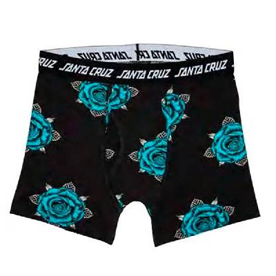 Боксерки Santa cruz Dressen rose crew one boxers - Black (Black)