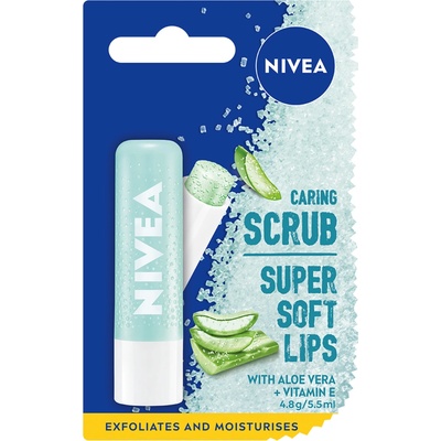 Nivea Пилинг за устни Aloe Ексфолиант за устни 4, 8gr