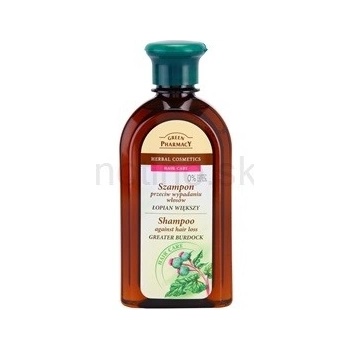 Green Pharmacy Hair Care Greater Burdock šampón proti padaniu vlasov Parabens Artificial Colouring SLS SLES Free 350 ml