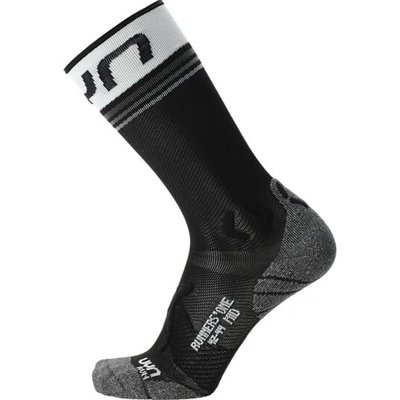 UYN MAN RUNNER'S ONE MID SOCKS Black/White