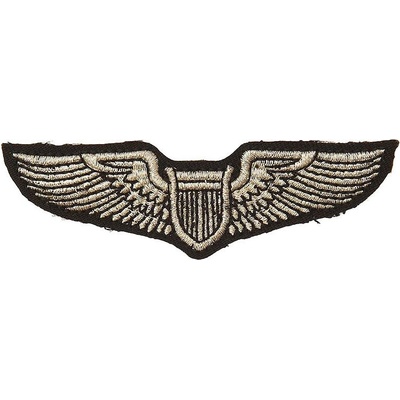 Nášivka textilná Fostex US Pilot Wings - biela-čierna