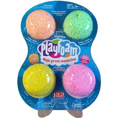 PlayFoam Brokátová Modelína Kuličky, 4 ks