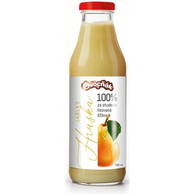 OVOCŇÁK Mušt ovocný jablko-hruška sklo 750 ml