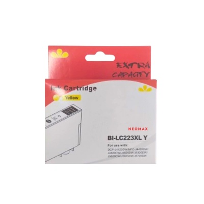 Compatible ГЛАВА ЗА BROTHER MFC-J4420DW/J4620DW/J4625DW/J5320DW/J5620DW/J5625DW/J5720DW/DCP-J4120DW - Yellow - LC223XLY (LC-223XLY) - PN BI-LC223XLY - NEOMAX (BI-LC223XLY)