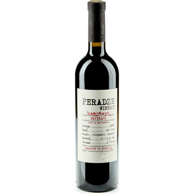 Peradze Winery Saperavi gruzínské suché červené 2019 14,5% 0,75 l (holá láhev)