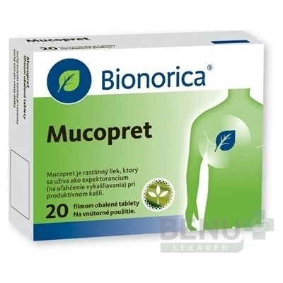 Mucopret tbl.flm. 20 x 60 mg/160 mg
