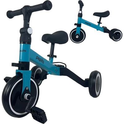 Pepita Foxy 3в1 Convertible Jogging Bike с подвижни педали и регулируеми колела - синьо-черно (TIANXING-SL-08-blue-black)