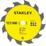 STANLEY - Пилен диск за дърво 170x16 мм, 12 зъба STA13120-XJ (STA13120-XJ)