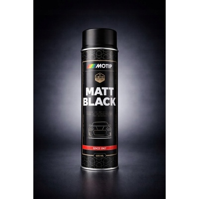 Motip akrylový lak čierny matný sprej 604006 600ml