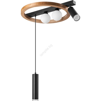 LAMKUR Пендел OTIS 2xG9/5W/230V + 2xE27/15W/230V дъб (LA49151)