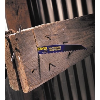 Irwin List do mečové pily, 956R, 225 mm, 6TPI, pro řezání dřeva s hřebíky, bimetalový, 5 ks, , 10504158