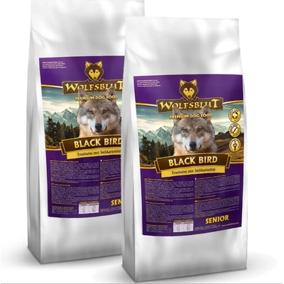 Wolfsblut Black Bird Adult 2 x 15 kg krůta s batáty