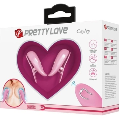 Pretty Love Вибриращи щипки за зърна с дистанционно Cayley