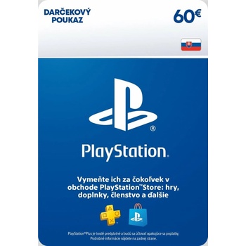 PlayStation Store predplatená karta 60 € SK