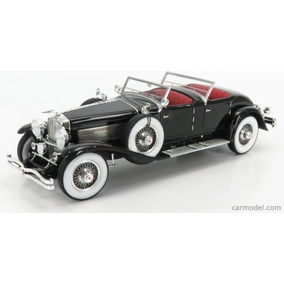 Matrix scale models Duesenberg Sj 2608 Torpedo Pheaton Walker Cabriolet Open 1930 Black 1:18